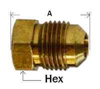 Flared Plug 45deg Flare Diagram